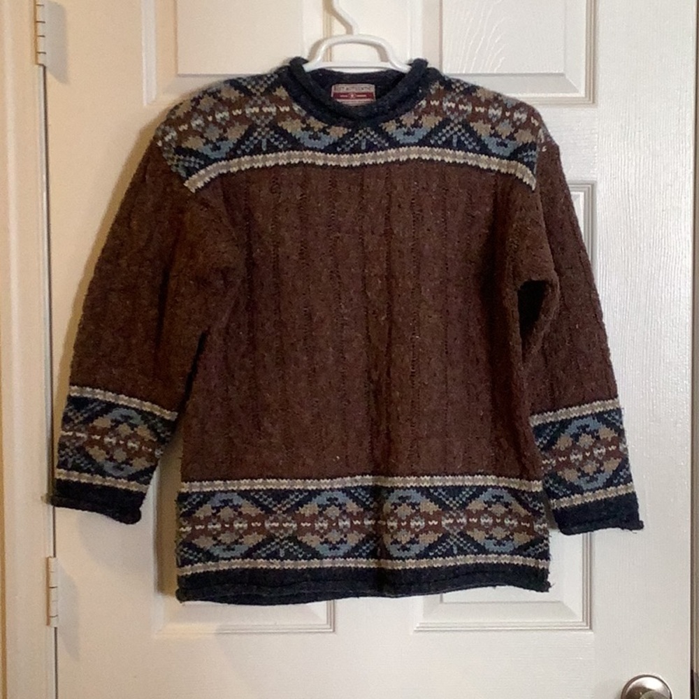 Best Authentic True Mark Women’s Wool Blend Tribal Design Sweater